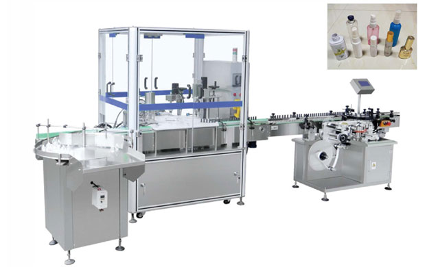 Double Heads Automatlc Peristaltlc c And Capplng Machine